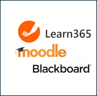 elearning LMS company logos for Learn365 moodle Blackboard